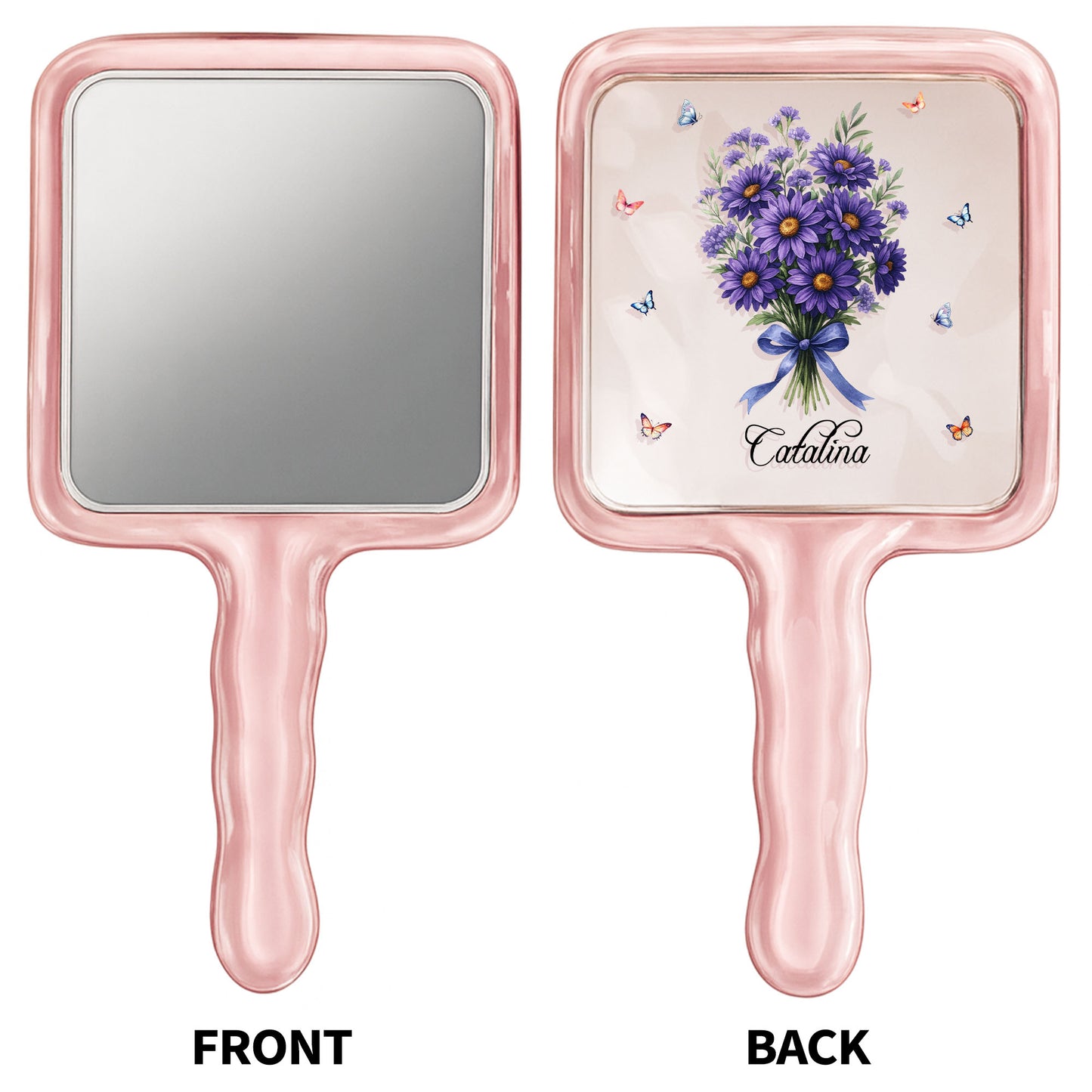 Delicate Bouquet of Hydrangeas Surrounded by Butterflies