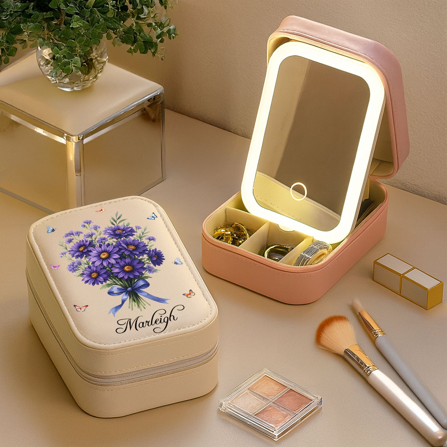 To My Wonderful Mom, Flowers And Butterflies