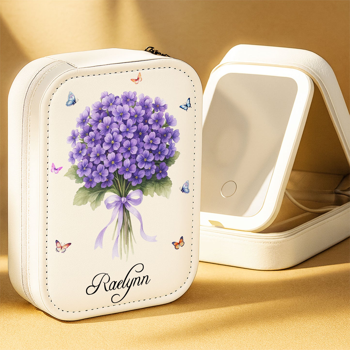 To My Wonderful Mom, Flowers And Butterflies