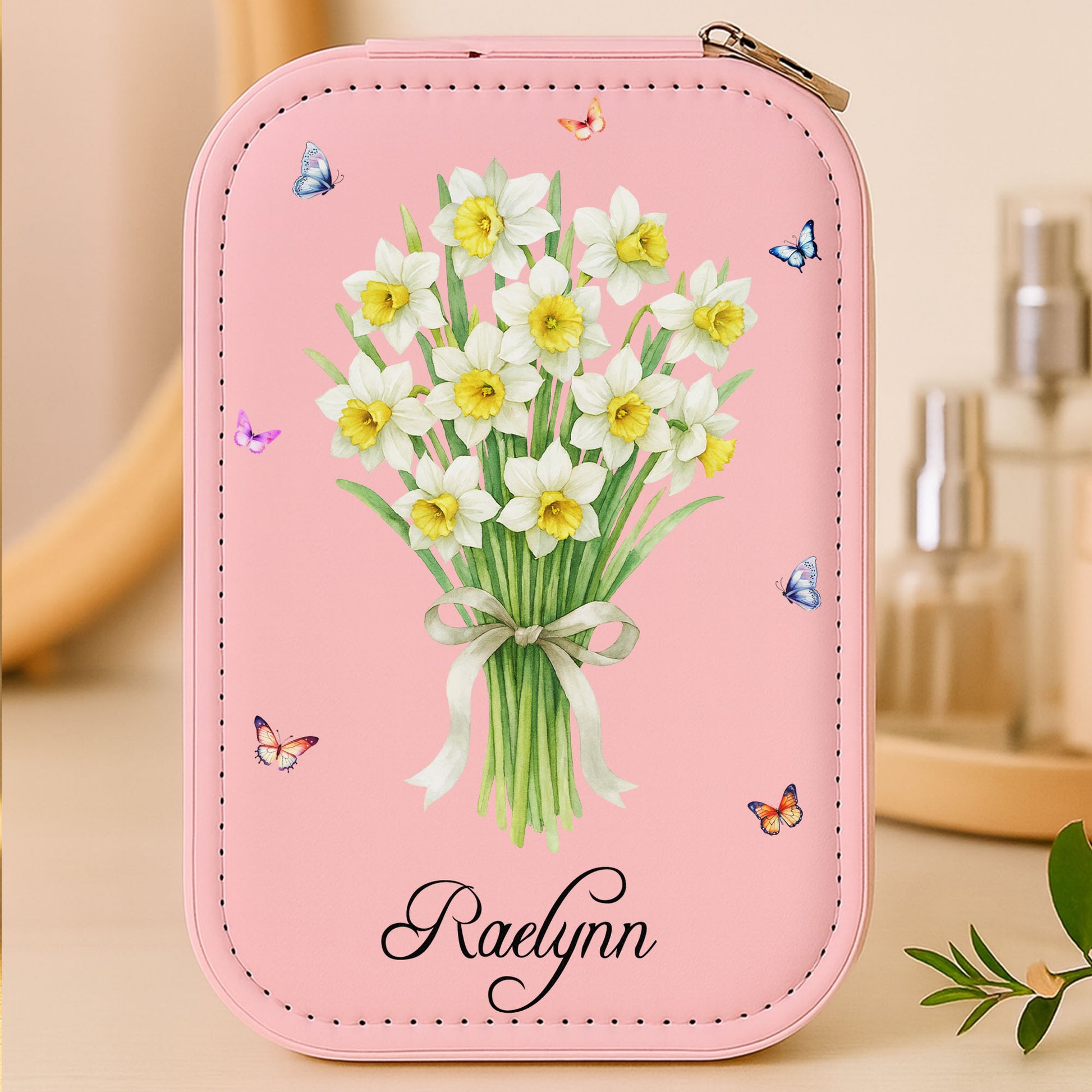 To My Wonderful Mom, Flowers And Butterflies