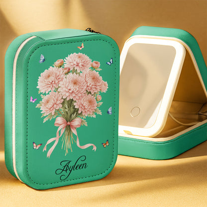 To My Wonderful Mom, Flowers And Butterflies