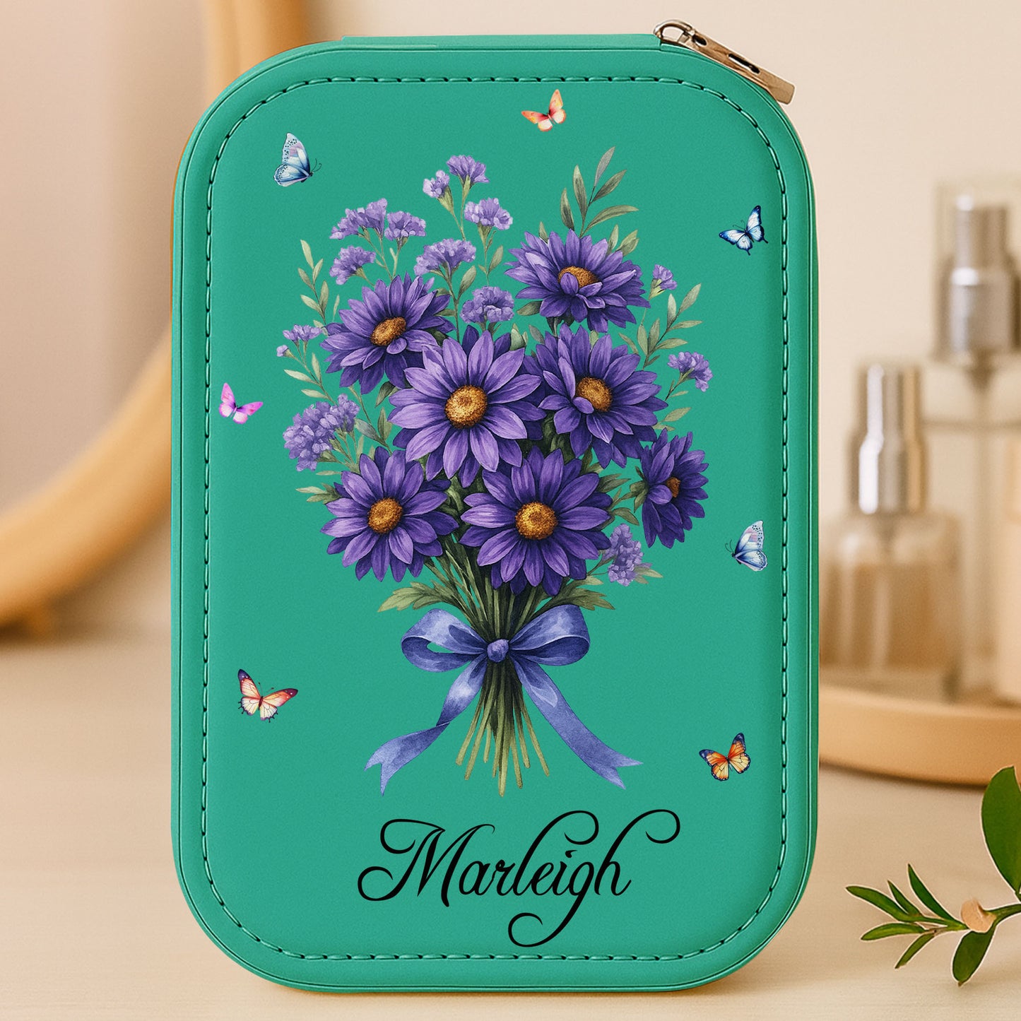 To My Wonderful Mom, Flowers And Butterflies