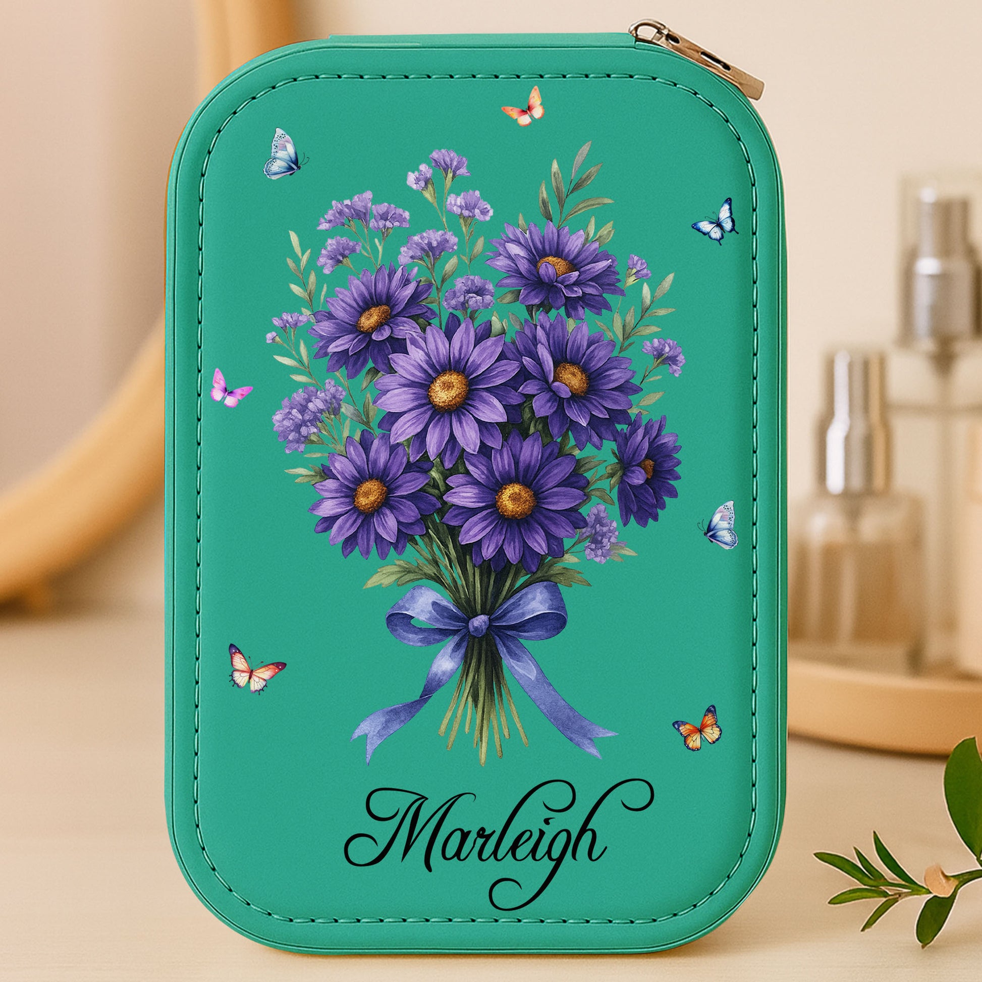 To My Wonderful Mom, Flowers And Butterflies