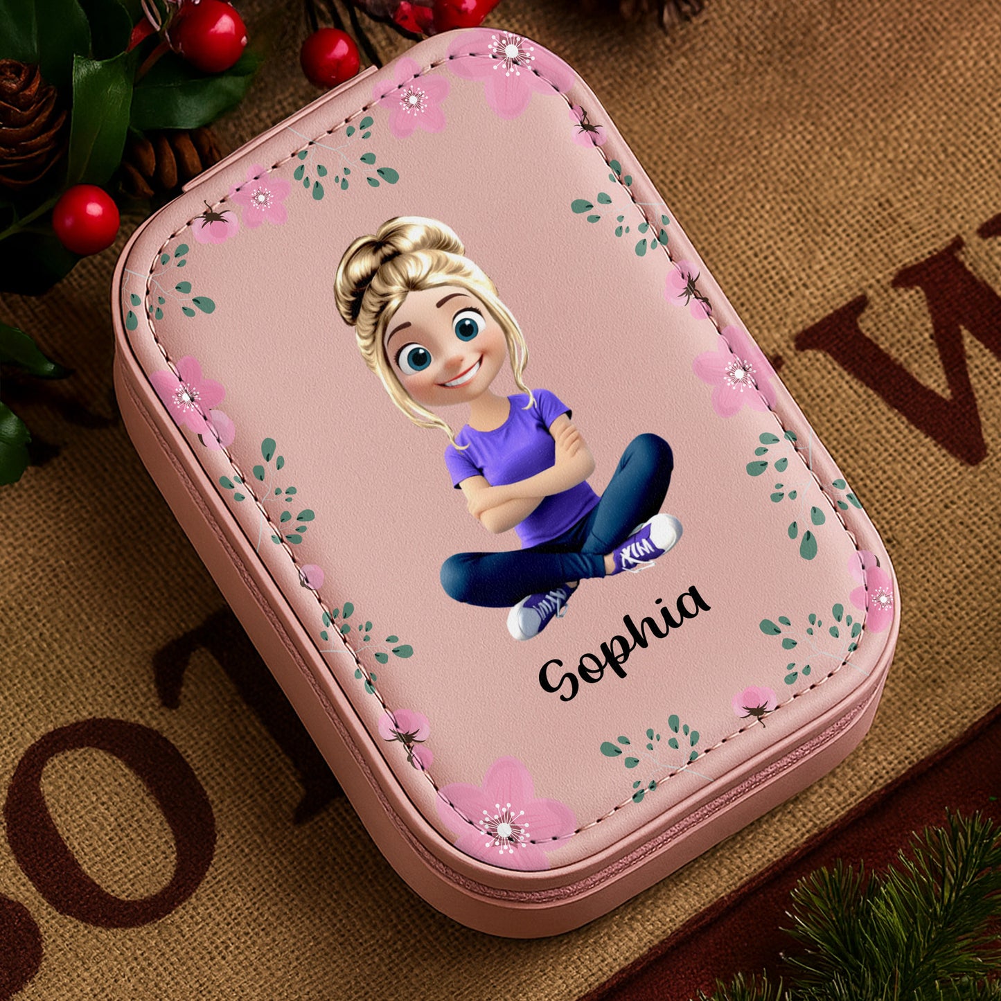 Capture Delightful Moments With Flowers and Character Jewelry Box