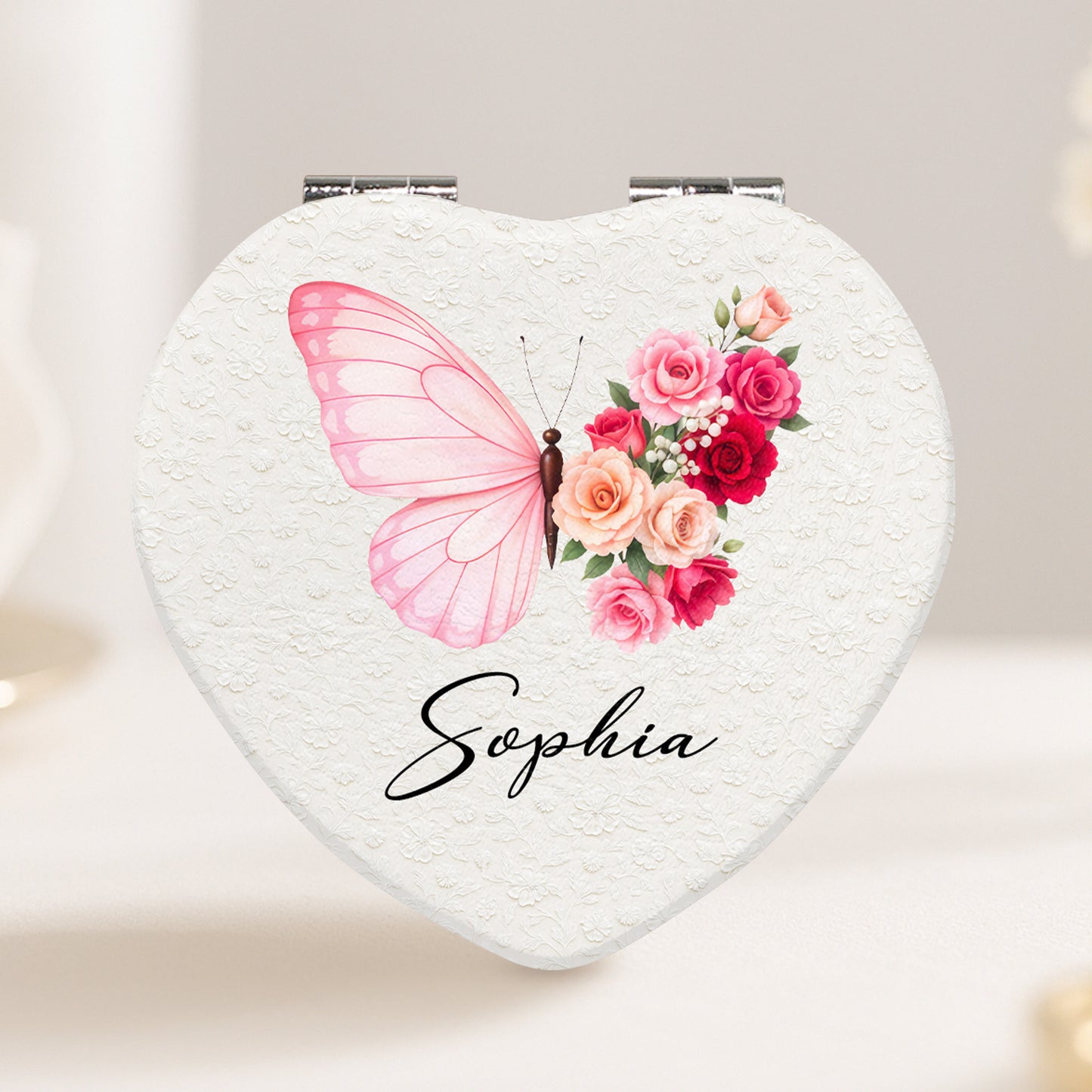 To My Beautiful, Butterfly And Flowers Design