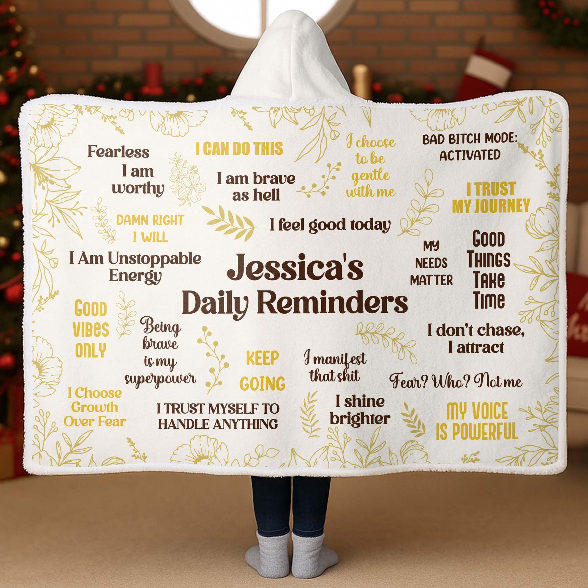 Fearless I Am Worthy, I Am Unstoppable Energy Blanket