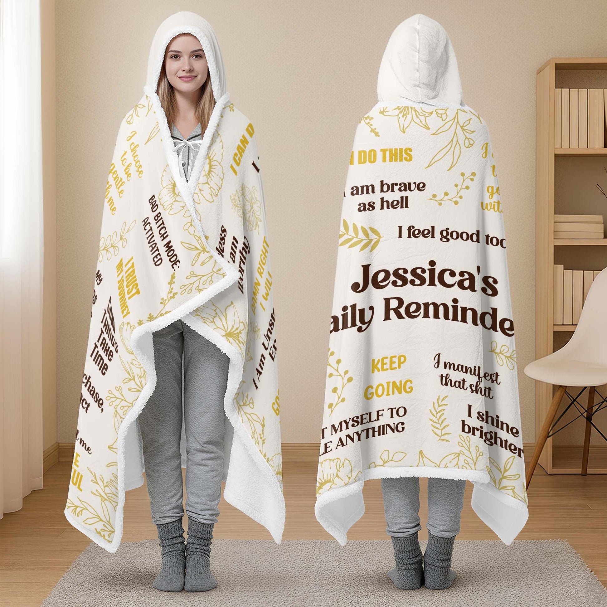 Fearless I Am Worthy, I Am Unstoppable Energy Blanket