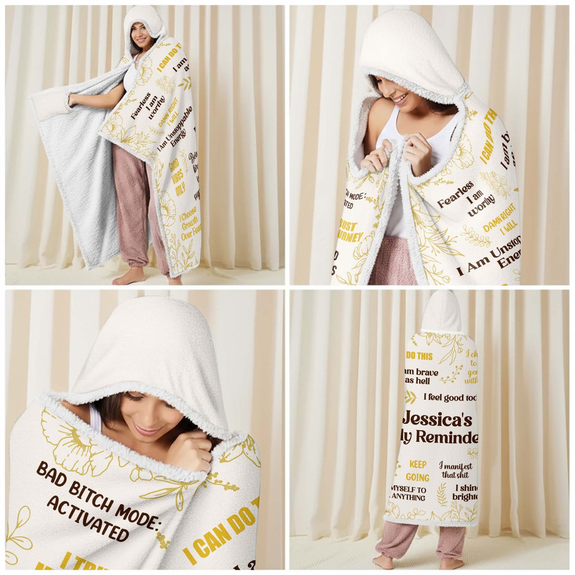 Fearless I Am Worthy, I Am Unstoppable Energy Blanket