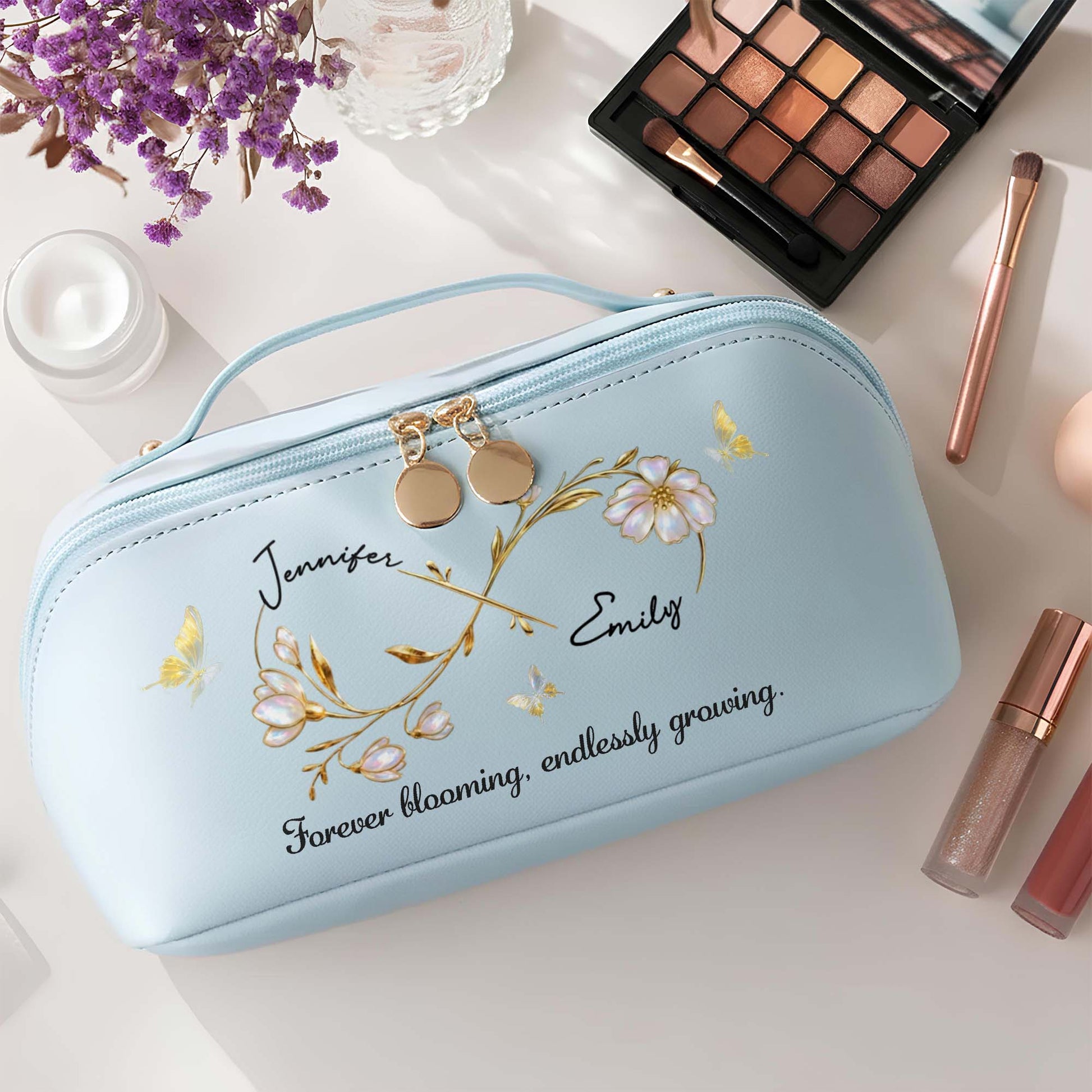 Forever Blooming, Endlessly Growing, Flowers And Butterfly