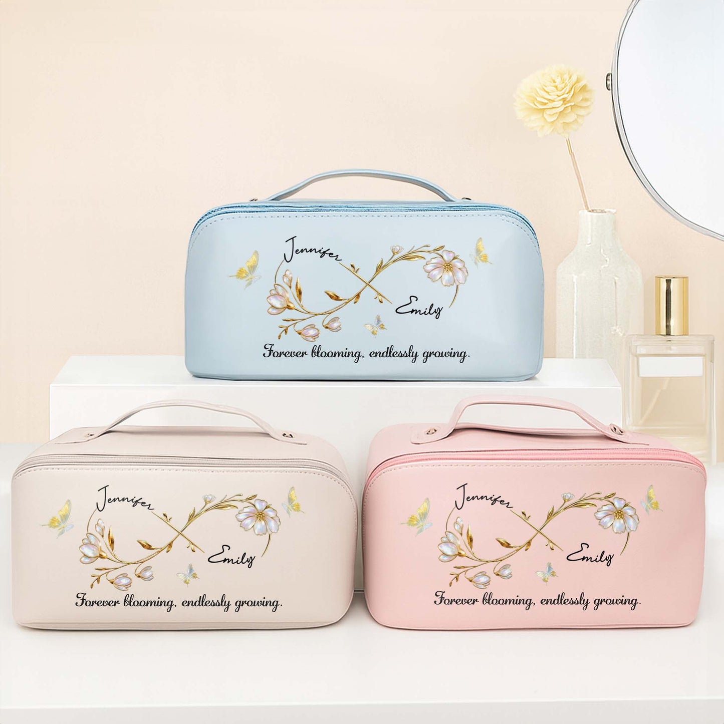 Forever Blooming, Endlessly Growing, Flowers And Butterfly