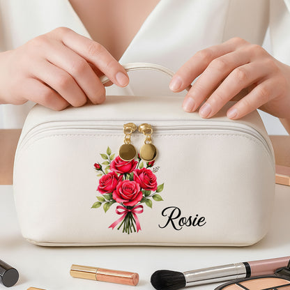 Customize This Floral Beauty With Your Preferred Name And Flowers