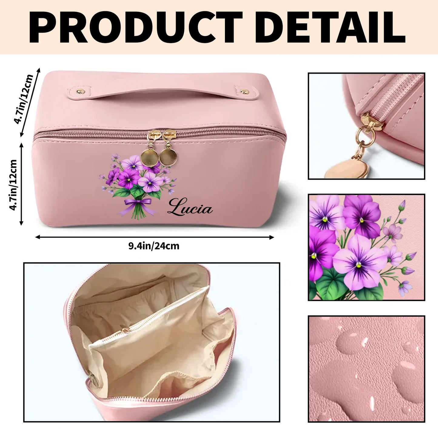 Customize This Floral Beauty With Your Preferred Name And Flowers