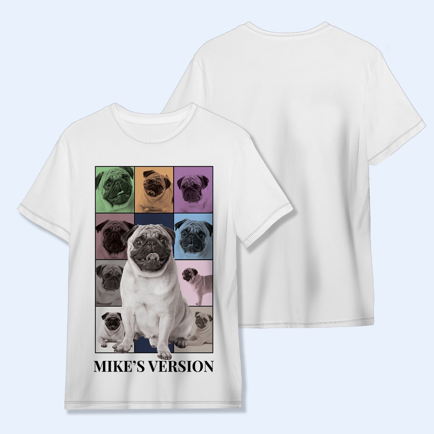 Versión para perros: camiseta unisex personalizada con estampado integral - PET002_3T