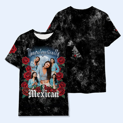 Camiseta pirata mexicana - Camiseta unisex personalizada con estampado completo - HS029_3T