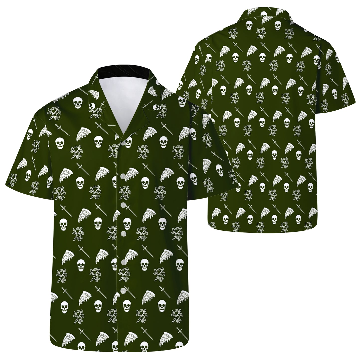 Camisa hawaiana unisex personalizada Pizza Slayer - ME009_HW