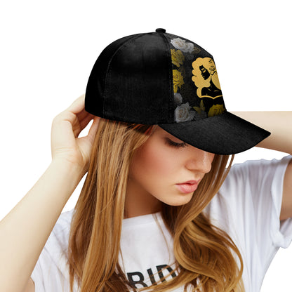 She Is - Gorra de béisbol personalizada con estampado completo - DG066_BAC