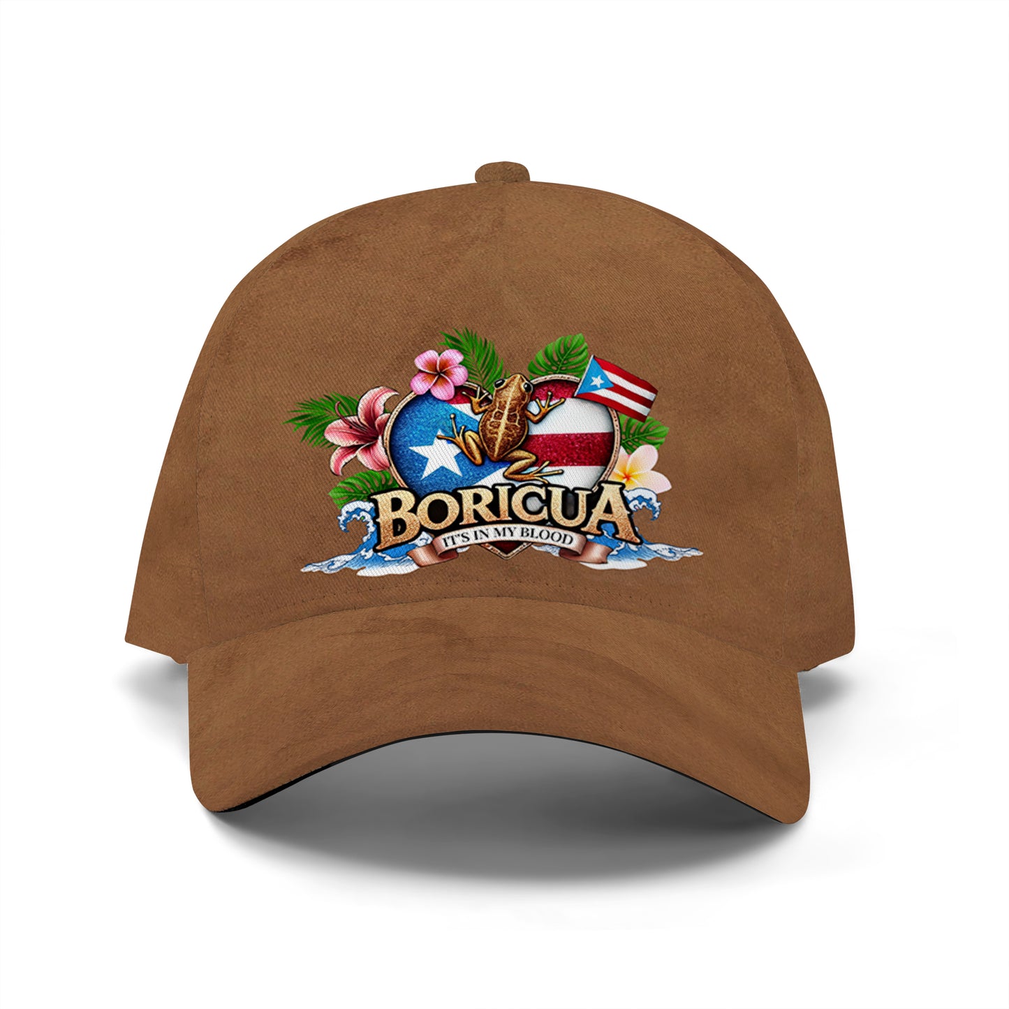 BORICUA. IT'S IN MY BLOOD - Personalized Custom Hat, All Over Print Baseball Cap - LA023_BAC