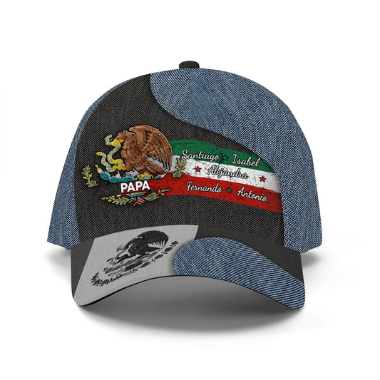 Orgulloso de ser mexicano - Gorra personalizada con estampado completo - ME056_BAC