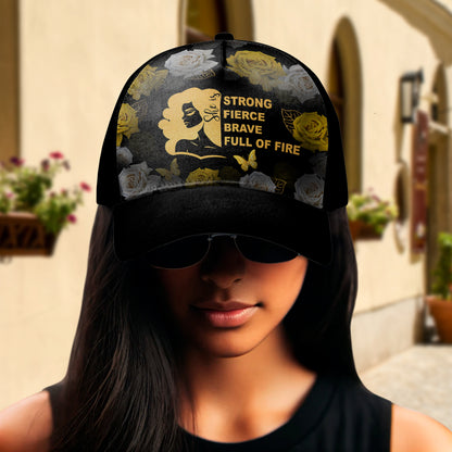 She Is - Gorra de béisbol personalizada con estampado completo - DG066_BAC