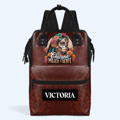 Mujer Fuerte - Personalized Custom Duckbilled Travel Backpack - ME051_DKB