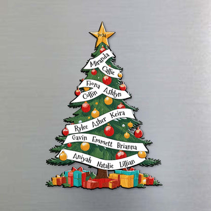 Personalized Family Christmas Tree Magnet