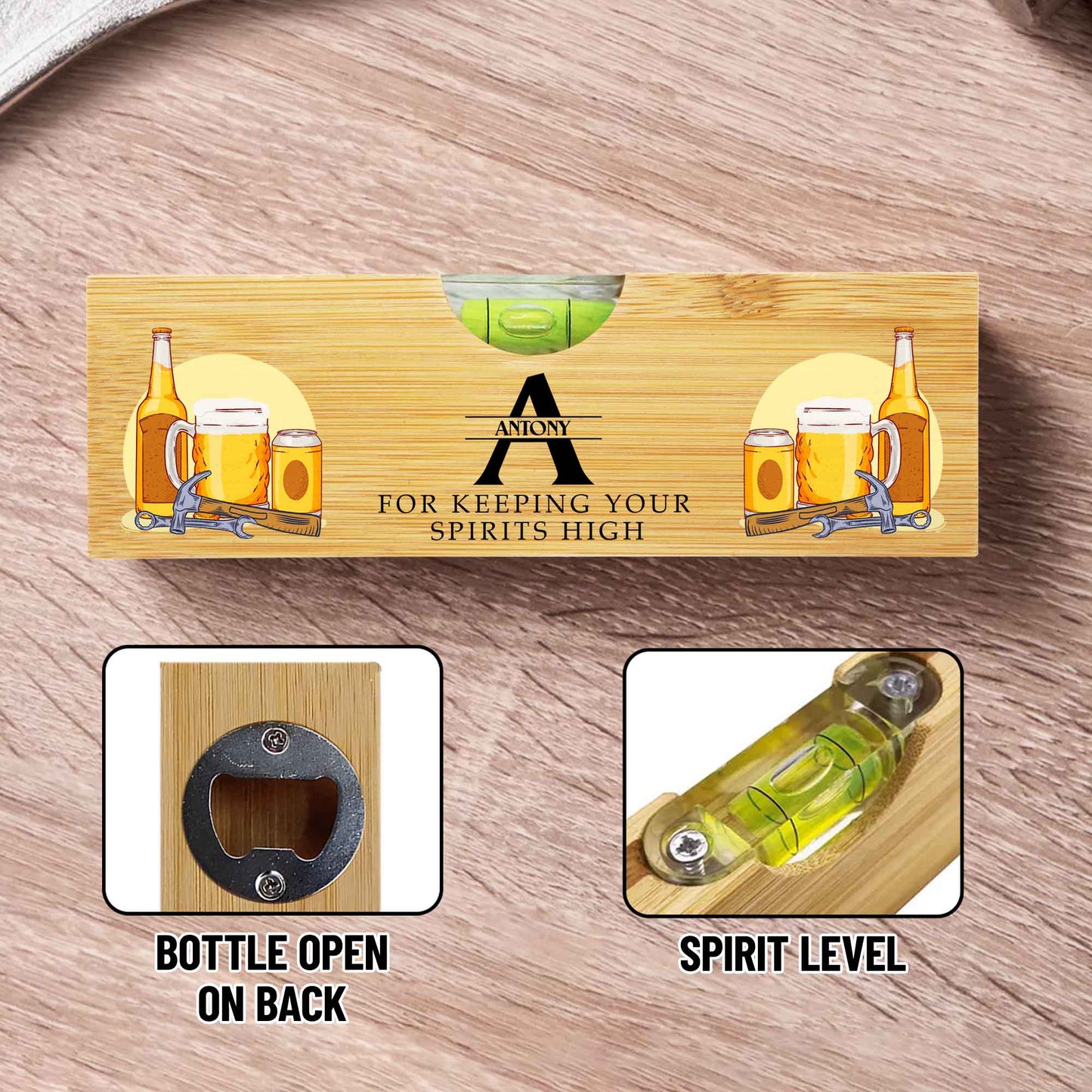 For Keeping Your Spirits High, Beer and Bottle Opener