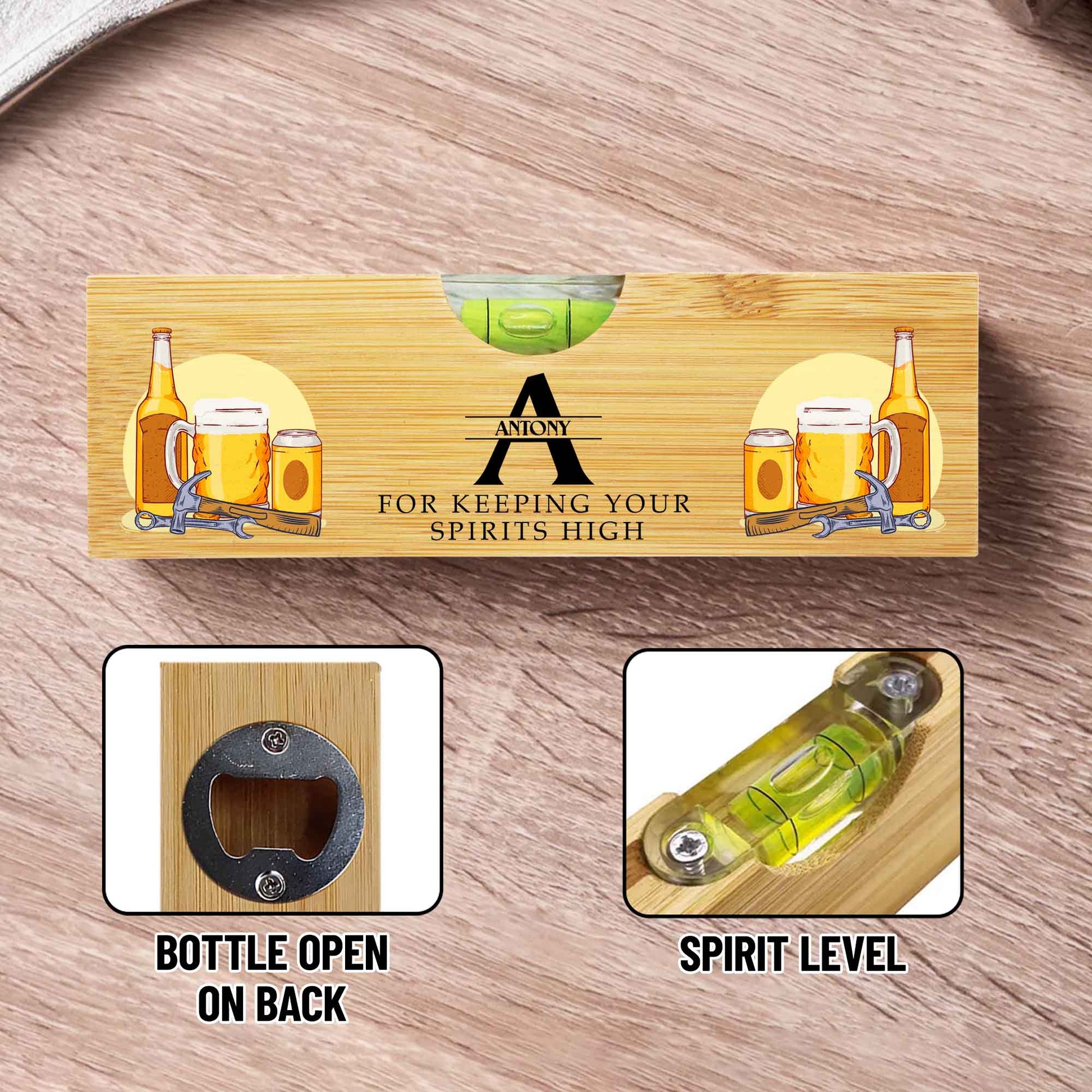 For Keeping Your Spirits High, Beer and Bottle Opener
