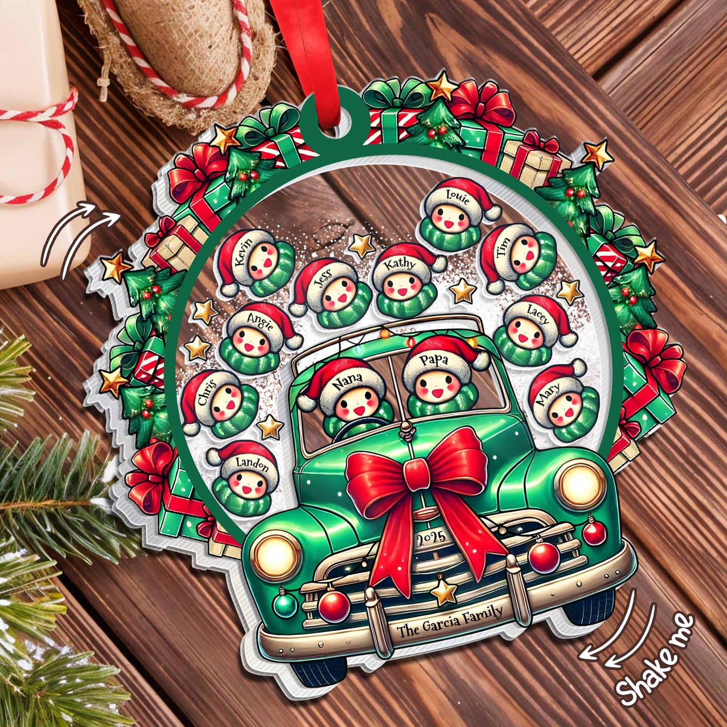 Celebrate A Festive Family Christmas With A Vintage Truck And Snowmen