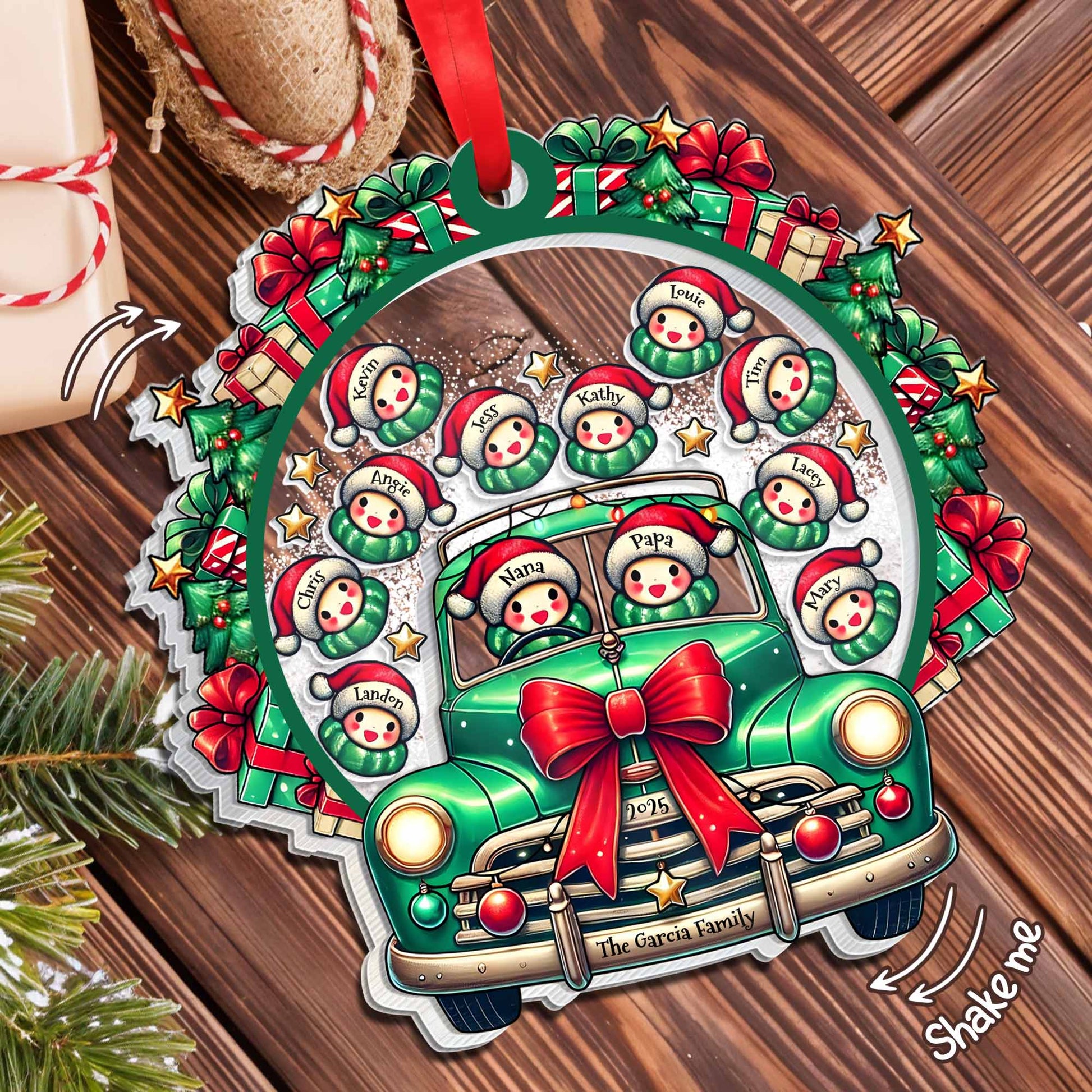 Celebrate A Festive Family Christmas With A Vintage Truck And Snowmen