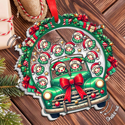 Celebrate A Festive Family Christmas With A Vintage Truck And Snowmen