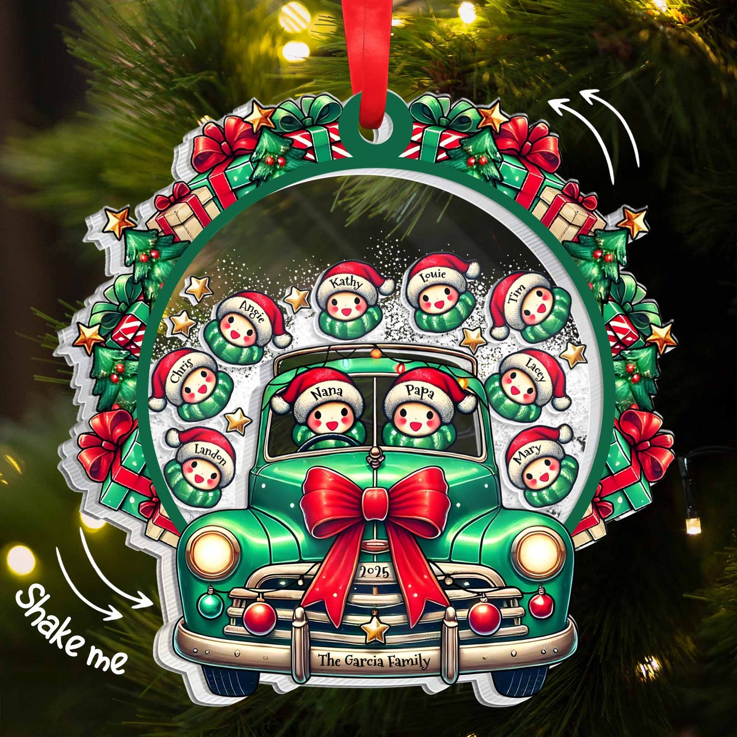 Celebrate A Festive Family Christmas With A Vintage Truck And Snowmen