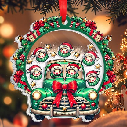 Celebrate A Festive Family Christmas With A Vintage Truck And Snowmen