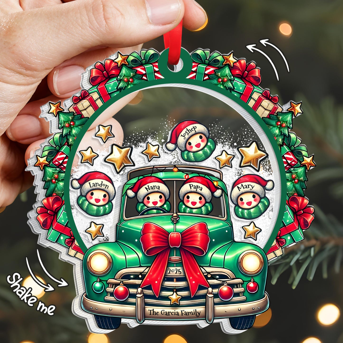 Celebrate A Festive Family Christmas With A Vintage Truck And Snowmen