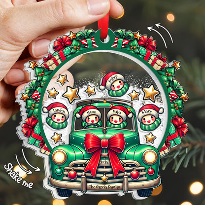 Celebrate A Festive Family Christmas With A Vintage Truck And Snowmen