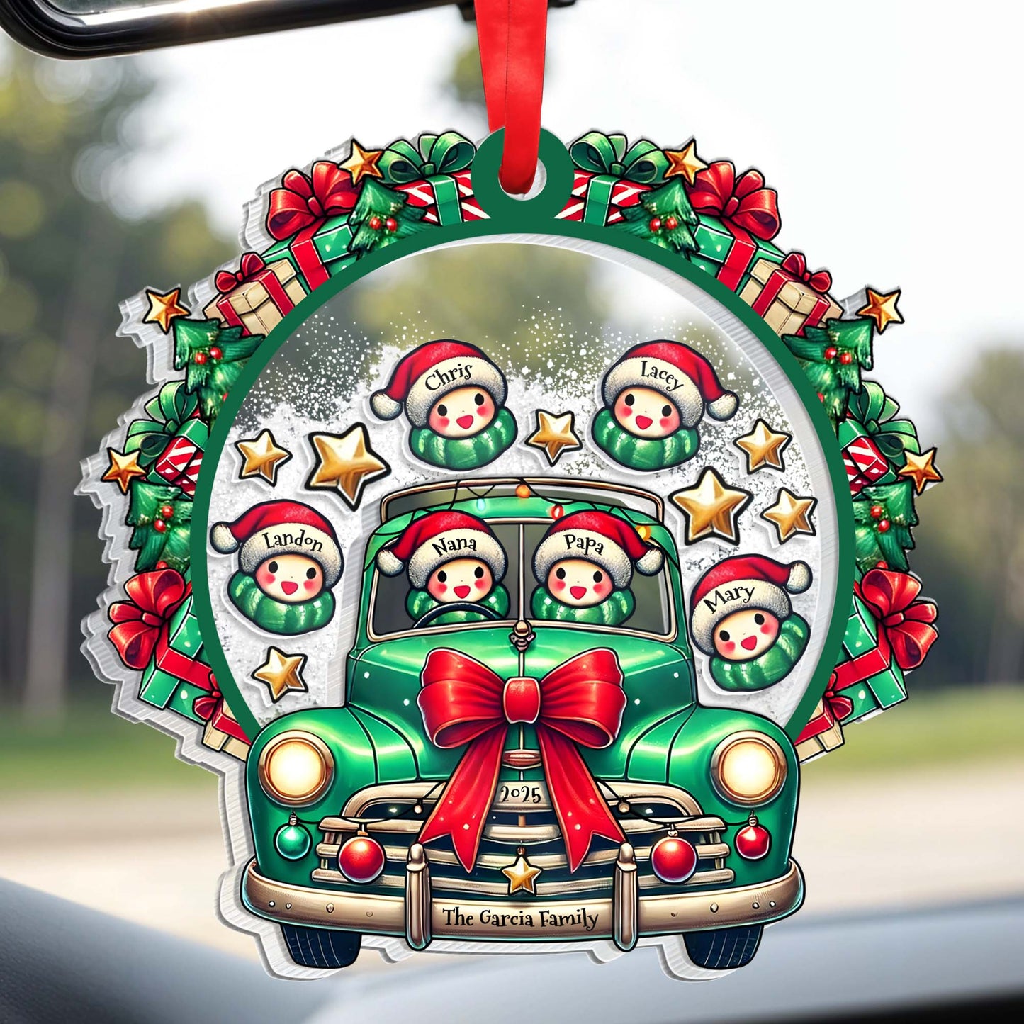 Celebrate A Festive Family Christmas With A Vintage Truck And Snowmen