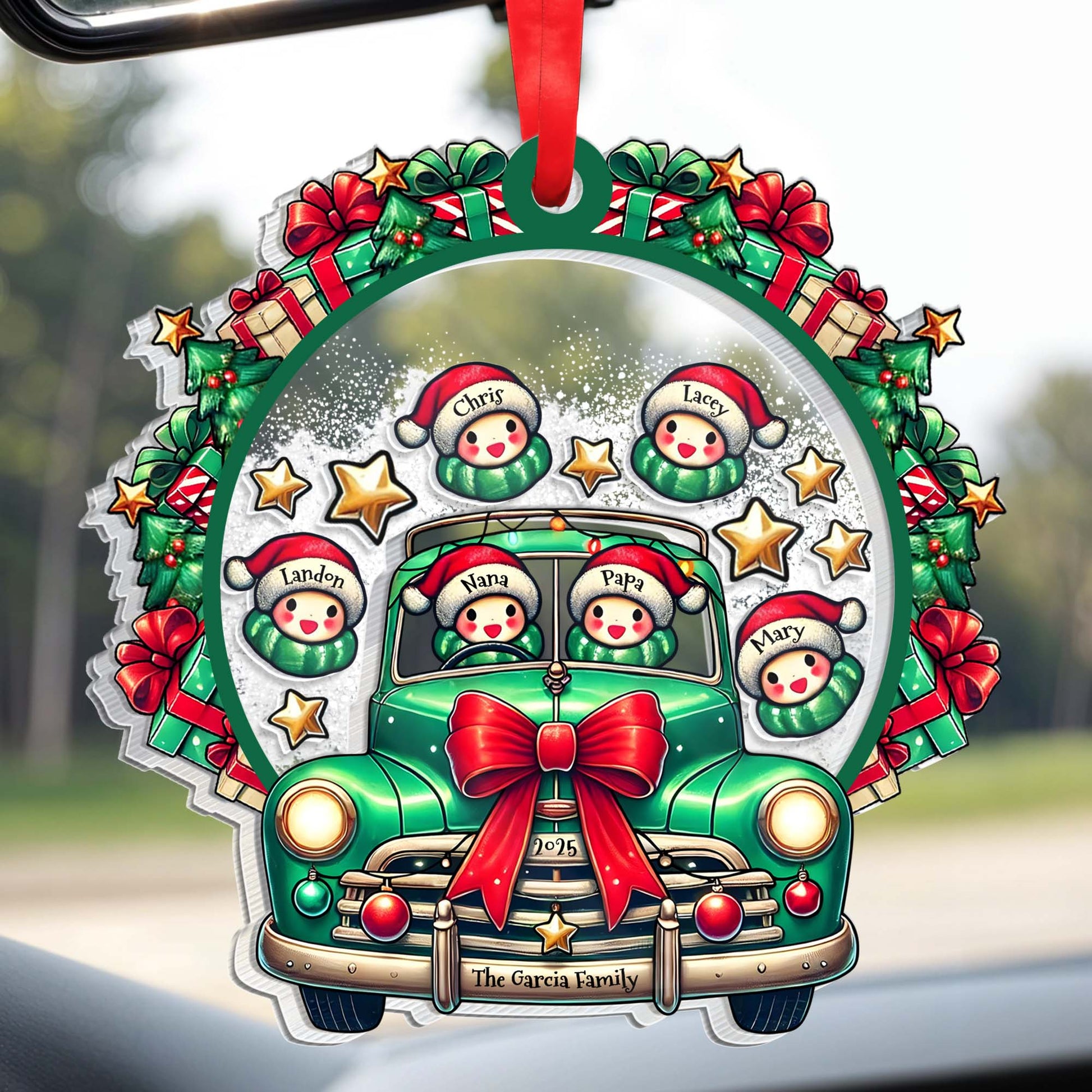 Celebrate A Festive Family Christmas With A Vintage Truck And Snowmen