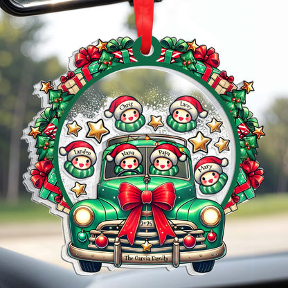 Celebrate A Festive Family Christmas With A Vintage Truck And Snowmen