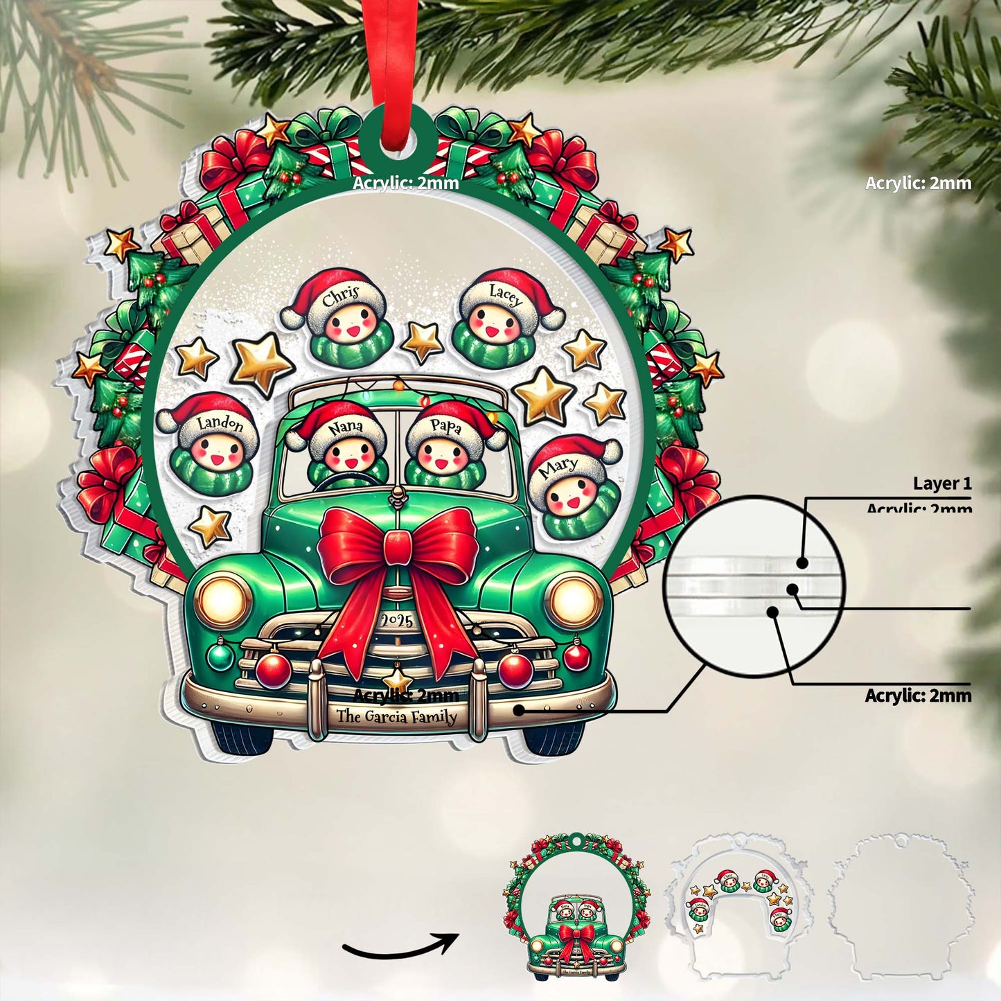 Celebrate A Festive Family Christmas With A Vintage Truck And Snowmen