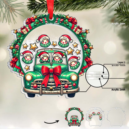 Celebrate A Festive Family Christmas With A Vintage Truck And Snowmen