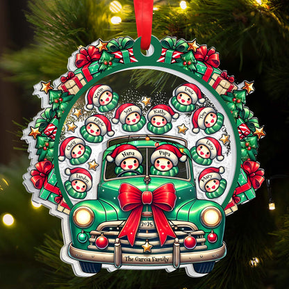 Celebrate A Festive Family Christmas With A Vintage Truck And Snowmen