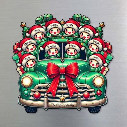 Joyful Christmas Memories Vintage Car Design