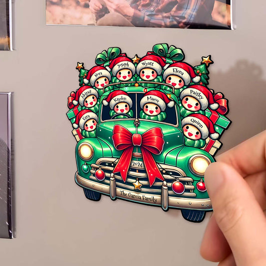 Joyful Christmas Memories Vintage Car Design