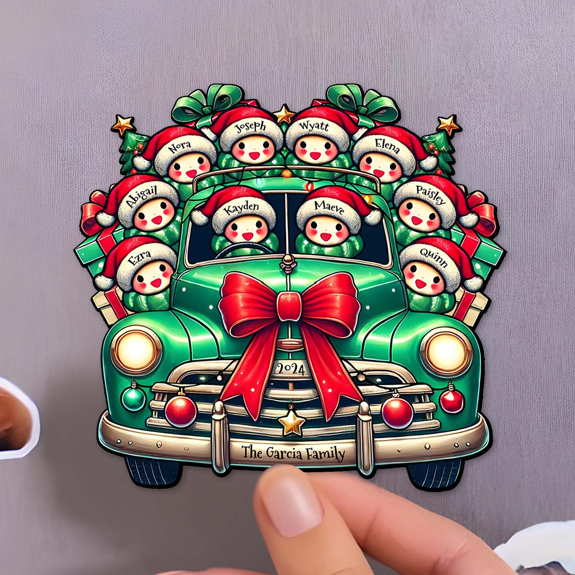 Joyful Christmas Memories Vintage Car Design