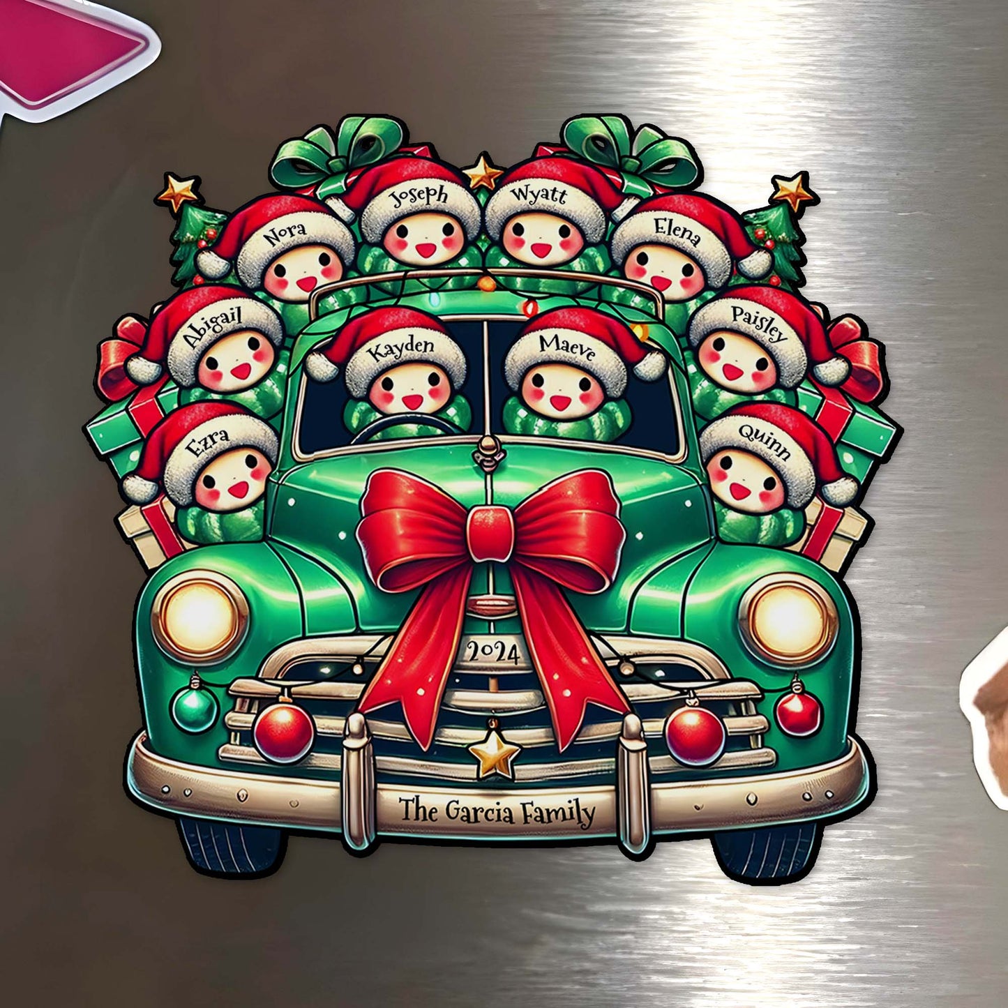 Joyful Christmas Memories Vintage Car Design