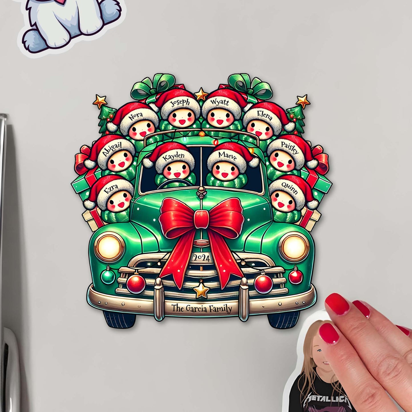 Joyful Christmas Memories Vintage Car Design