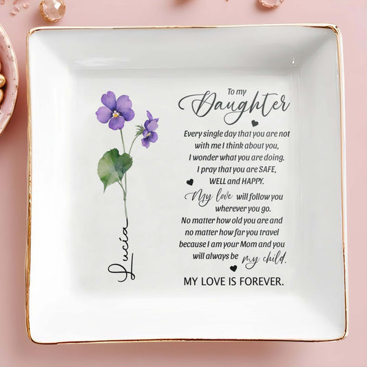 My Love Is Forever Violet Flower Design