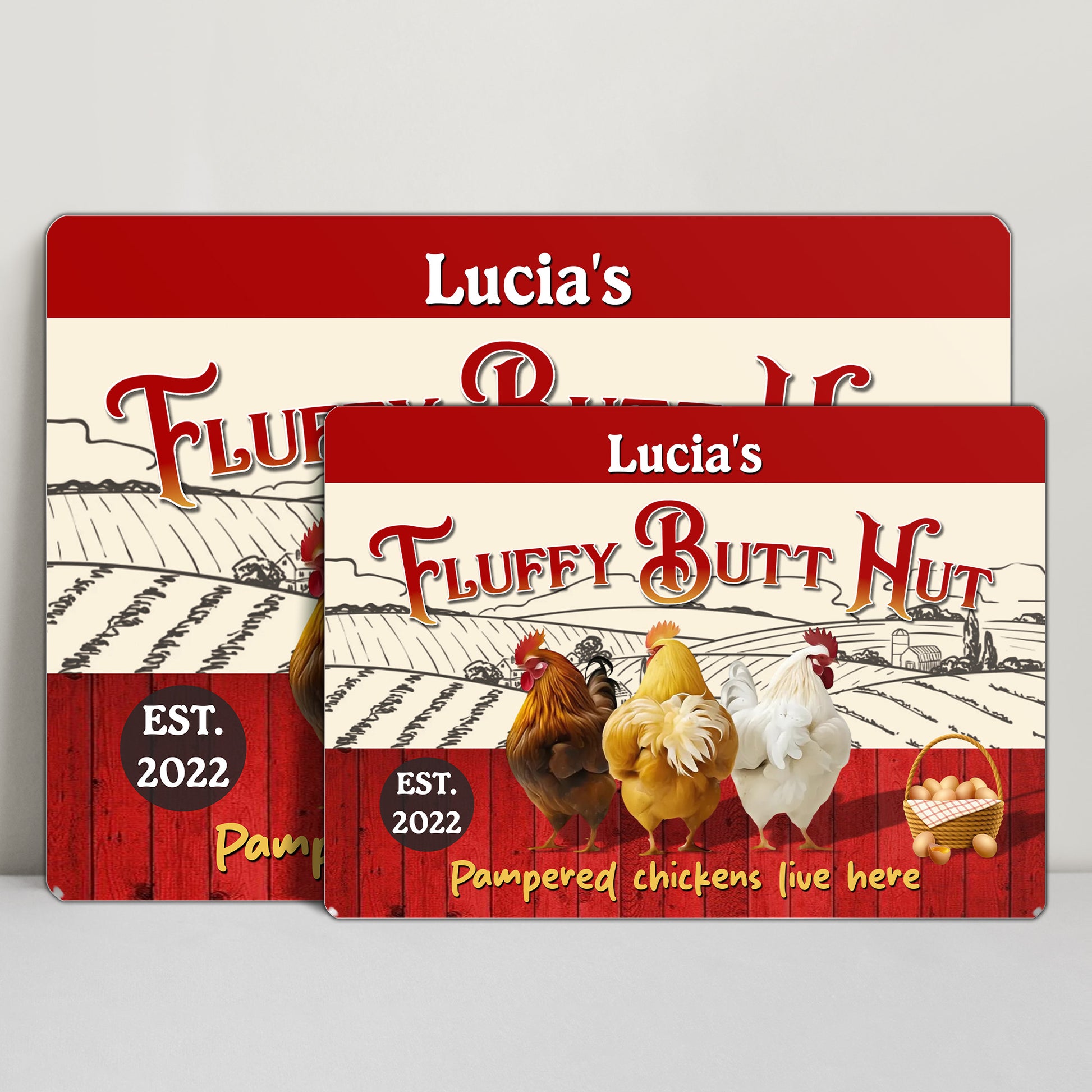 Pampered Chickens Live Here, Perfect For Farm Decor