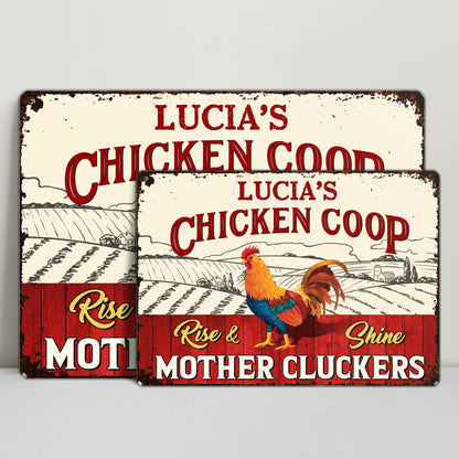 Rise & Shine Mother Cluckers Chicken and Farm Landscape