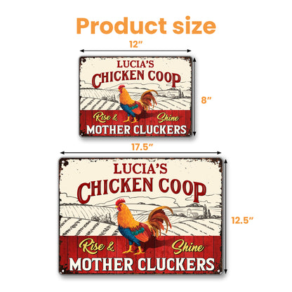 Rise & Shine Mother Cluckers Chicken and Farm Landscape