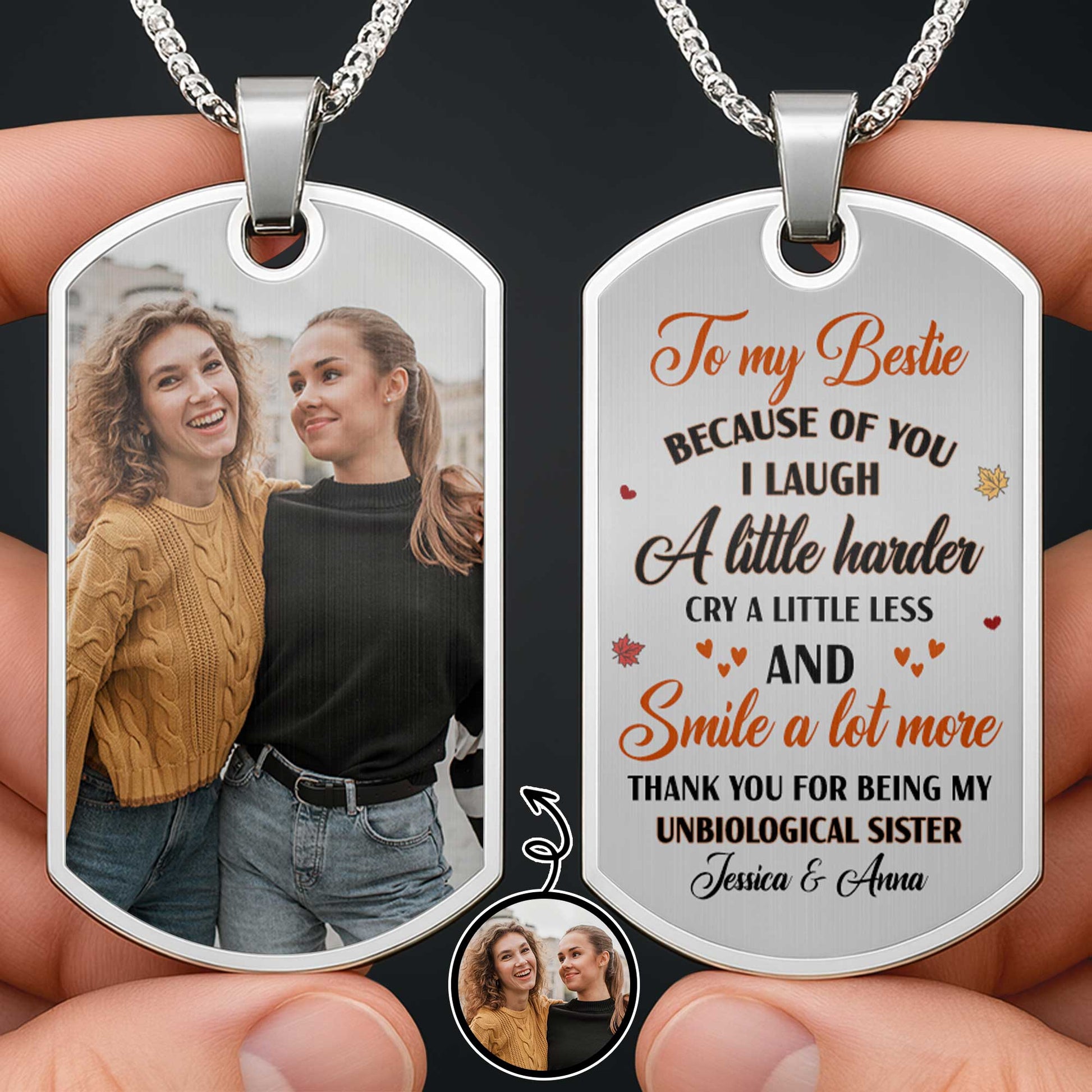 To My Bestie, Thank You For Being My Unbiological Sister